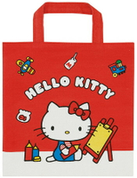 大賀屋 日貨 Hello Kitty 午餐袋 袋子 手提袋 便當袋 童包 包包 小包 午餐袋 正版 J00016781