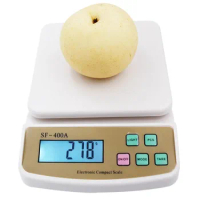 10kg 1g Precision Digital Electronic LCD Display Kitchen Scale Fruit Weight Weighing Balance with Backlight Jewelry Scale SF400A