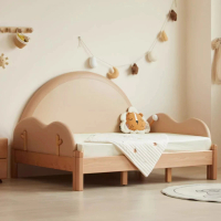 【橙家居·家具】/預購/艾勒系列軟包伸縮床架A款 AL-E201F(售完採預購 實木床架 兒童床架 造型床架 子母床)