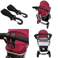 2pcs/Set Stroller Hooks Wheelchair Stroller Pram Carriage Bag Hanger Hook Baby Strollers Shopping Bag Clip Stroller Accessories