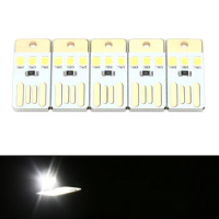5pcs 0.2W 5V USB LED Bulb Book Light For Laptop PC Powerbank Night Lamp Mini Pocket Card USB Power LED Night Light