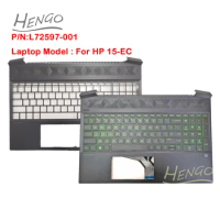 L72597-001 Original New For HP Pavilion Gaming 15-EC 15Z-EC000 Top Cover Palmrest Upper Case w/ Keyboard C Shell