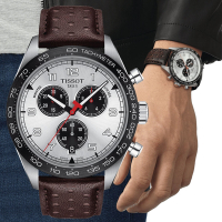 TISSOT天梭 官方授權 PRS516 賽車運動計時腕錶 母親節 禮物 45mm/T1316171603200