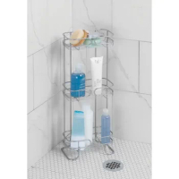 Satin Nickel Wire 3-Shelf Rectangular Bath Shelf Shelfs Toilet Space Saver Cabinet