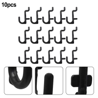 ตะขอ Pegboard, วัสดุพลาสติก, J-Hooks, สำหรับกระดาน Peg, 100 ชิ้นต่อแพ็ค, ชิ้นตาข่ายเหล็ก