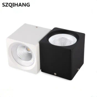 Surface Mounted Dimmable COB LED Downlights 7W 10W 15W 20W Warm Cold White LED Ceiling Lamps Spot Light Downlights AC85-265V