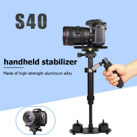 S40 Handheld aluminium Alloy Video Stabilizer Mount untuk Canon Nikon DSLR DV AEE DSLR kamera Video untuk Steadicam