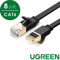 綠聯 10Gbps CAT7網路線 美國福祿克權威認證 收納平整版 (8公尺)