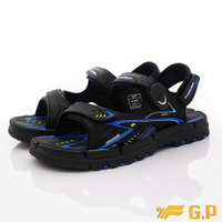GP 涼拖鞋-磁扣絆帶排水涼鞋款G1682-23寶藍(男女段)