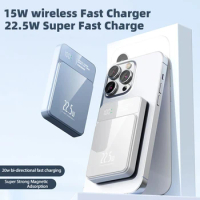 30000mAh Mini Magsafe Power Bank Portable Magnetic Wireless 22.5W Fast Charging Powerbank for Huawei iPhone 15 14 Samsung Xiaomi