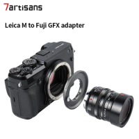 7artisans 7 artisans Adapter Ring for Leica M Mount Lens for GFX Mount Applicable to Fuji GFX50R GFX50S Medium Format camera