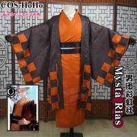 COS-HoHo Anime Vtuber Luxiem Nijisanji Mysta Rias 2022 New Year Kimono Uniform Cosplay Costume Halloween Party Outfit Men