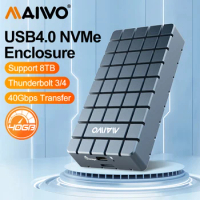 MAIWO USB4 40Gbps NVMe M.2 SSD Enclosure Aluminum M2 External Case Compatible with Thunderbolt 3/4 Type-C SSD Case Support 8TB