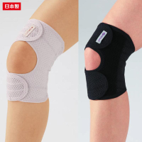 日本製【CERVIN】速乾彈力護膝固定帶-M~L左用(黑色)