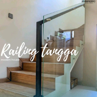 Railing Tangga Kaca Tempered