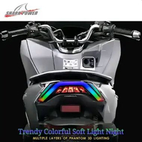 SharkPower Lampu Belakang Motor HONDA 2021 PCX160 RGB Trendy Colorful Soft Light Night dengan Multip