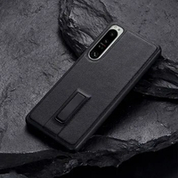 Case for Xperia 1 5 10 IV V Premium PU Leather Shockproof Bracket Cover For Sony Xperia 1 II III 5 Coque Funda
