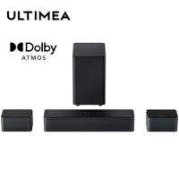 ULTIMEA 5.1 Soundbar with Dolby Atmos, 3D Surround Sound System,TV Soundbar with Subwoofer and Rear Speakers,Bluetooth Speakers
