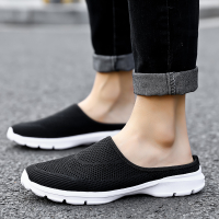 PYRGVRE Couple Korean Sneakers for Women Casual Men Sport Shoes Half Slippers Breathable Light Walking Shoes Big Size 35-48 Bán chạy