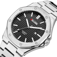 Jam Tangan BELLEDA 9588 Tanggal Aktif Anti air Rantai Stainles Watches jam tangan