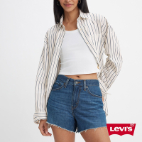 Levi s 女款復古80s MonJeans不收邊天絲彈性牛仔短褲