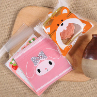Self Sealing Food Packaging Bag Self Adhesive Packaging Bag Cartoon Biscuit Bag