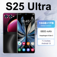 S25 Ultra New Smartphone 7.3 Inch Android 13 16GB+1TB 8800mAh Global Version 5G Dual SIM Phone Snapdragon 8 Gen 2 Gaming Phone