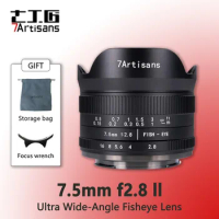 7artisans 7 artisans 7.5mm F2.8 II Ultra Wide-Angle Fisheye Lens for Sony E Fuji XF Nikon Z Micro M4/3 Canon EOS-M Canon RFmount