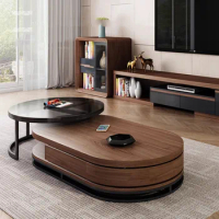 Wood Coffee Table Modern Living Room Ornament Convertible Elipse Coffee Table Plmodern Topper Luxury Set Mesa Posta Room Decor