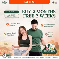 Fatloss Program - 2 Bulan + GRATIS 2 Minggu (50 Days) Lunch OR Dinner