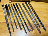 日本中古回流時代物老火筷 銅火筷 鐵火箸 炭夾