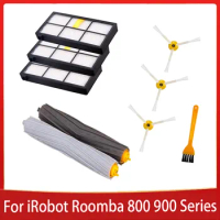 9pcs/lot For IRobot Roomba Parts Kit Series 800 860 865 866 870 871 880 885 886 890 900 960 966 980 - Brushes and Filters
