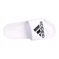 【adidas 愛迪達】男女運動拖鞋-海邊 海灘 戲水 游泳 沙灘 愛迪達 白黑(GZ3775)