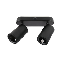 โคมไฟติดผนังทรงกระบอก GU5.3x2 LUZINO รุ่น CS51S-2B-BK สีดำ