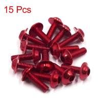 X Autohaux, M6x20mm สีแดงหกเหลี่ยมแผ่นลิขสิทธิ์ Fairing Bolts สกรู, สำหรับรถจักรยานยนต์และสกู๊ตเตอร์