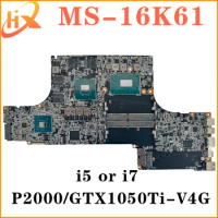 Mainboard For MSI MS-16K61 MS-16K6 WS63 8SJ Laptop Motherboard i5 i7 8th Gen GTX1050Ti/P2000-V4G