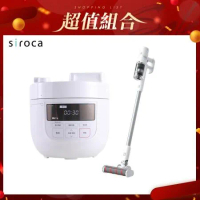 【實用家電組】Siroca 4L微電腦壓力鍋 SP-4D1510-W+ROIDMI睿米 輕盈無線吸塵器 M10