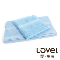 Lovel 嚴選六星級飯店素色純棉毛巾/方巾2件組(共5色)