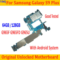 Original Good Tested For Samsung Galaxy S9 Plus G965F G965U G965FD G960F G960FD G960U Motherboard 64GB/128GB With Full Chips