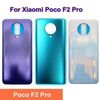6.67"For Xiaomi Poco F2 Pro Back Battery Cover Glass Panel Rear Housing Door Case Replacement For Poco F2 Pro Battery Cover
