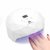 BEVILI【日本代購】指甲乾燥機 紫外線快速固化 自動感應 UV和LED雙燈36W–白色