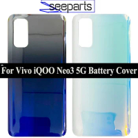 Cover For Vivo iQOO Neo3 5G Battery Cover Back Glass Panel Rear Housing Replacement Parts iQOO Neo3 