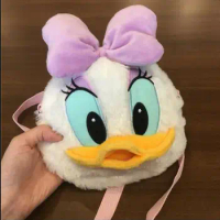 NEW Disney Daisy Duck head shoulder Bag Coin bag phone bag Wallet Plush Toy Gift