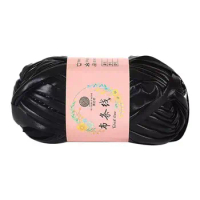 Novel Functional Sewing Shiny For Bag Blanket Yarn Ball Imitation Leather DIY Hand Knitting Crochet Yarn