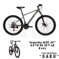 TB - Sepeda MTB ELEMENT COYOTE SPY Alloy Ukuran 26 Inch Grey