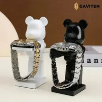 GAVITEN Hiasan Tempat Jam Tangan Unik Watch Storage Figure Pajangan Meja Jam Tangan Polar Bear