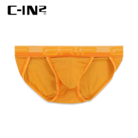 【C-IN2】GRIP MESH DASH BRIEF低腰高衩網眼比基尼三角褲 CIN2 橘色三角內褲 3612