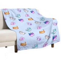 Meemeows Aphmau cat plush Mega Sticker Pack, Cute Cat Unicorn aphmau plushies Throw Blanket Luxury B