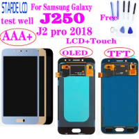 AAA+ Amoled LCD For Samsung Galaxy J2 pro 2018 J250 J250F J250H LCD Display Touch Screen Digitizer Glass Assembly J250 LCD