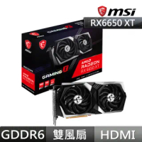 【MSI 微星】Radeon RX 6650 XT GAMING X 8G 顯示卡